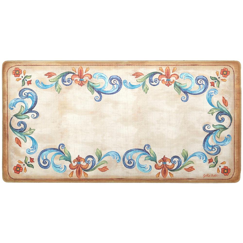 Nicole Miller Cook N Comfort Cream Tuscan Fleur 20 In X 39 Nicole Miller Cook N Comfort Cream