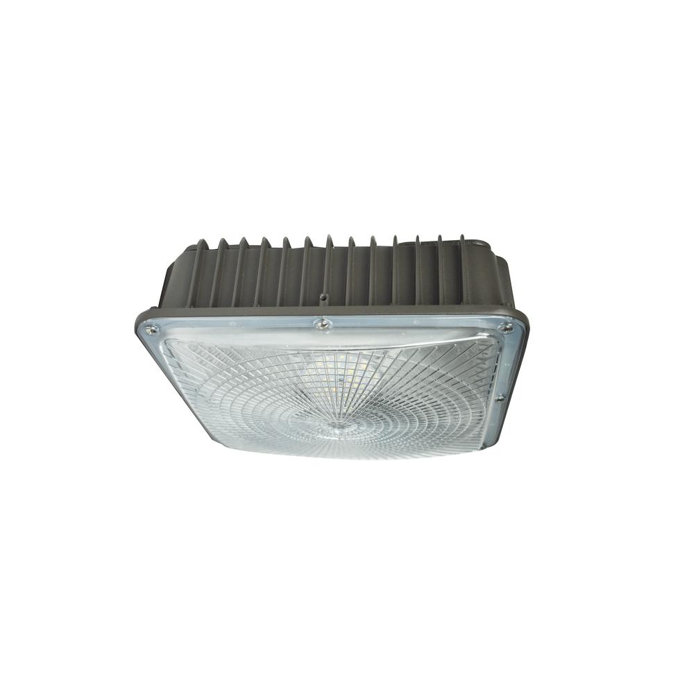 Atg Electronics 40 Watt Black Outdoor Dimmable Integrated Led Square Canopy Spot Light Atg Electronics 40 Watt Black Outdoor Dimmable Integrated Led Square Canopy Spot Light