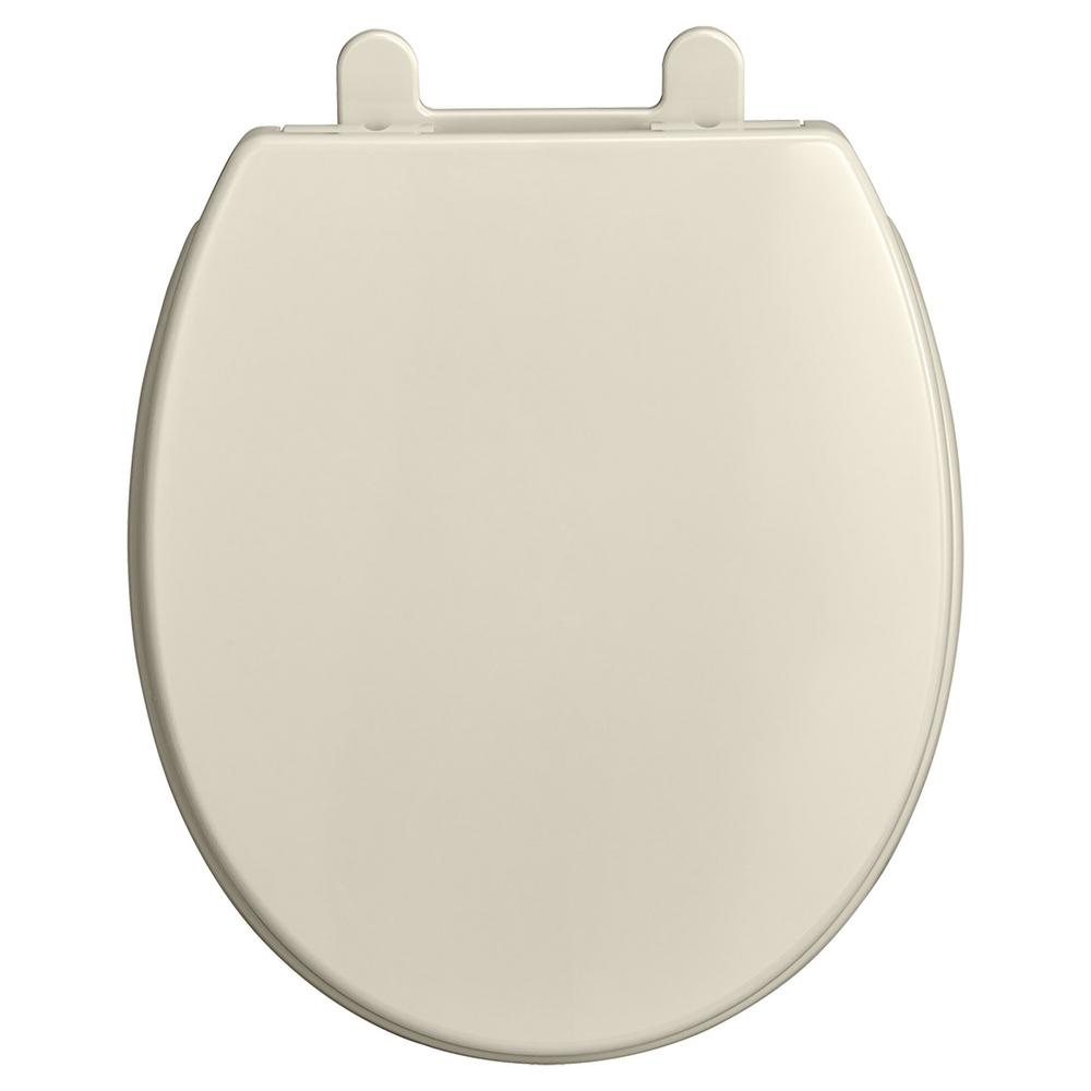 American Standard Transitional SlowClose EverClean Round Closed Front Toilet Seat in Linen