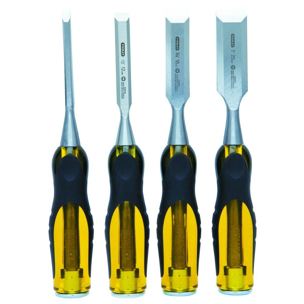 Stanley Wood Chisel Set 4-Piece -FMHT16983 - The Home Depot