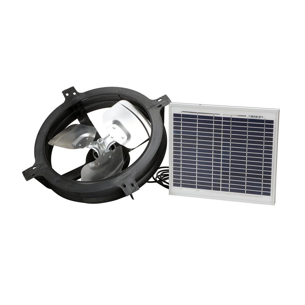 Master Flow Pgsolar 500 Cfm Solar Powered Gable Mount Vent Exhaust Fan