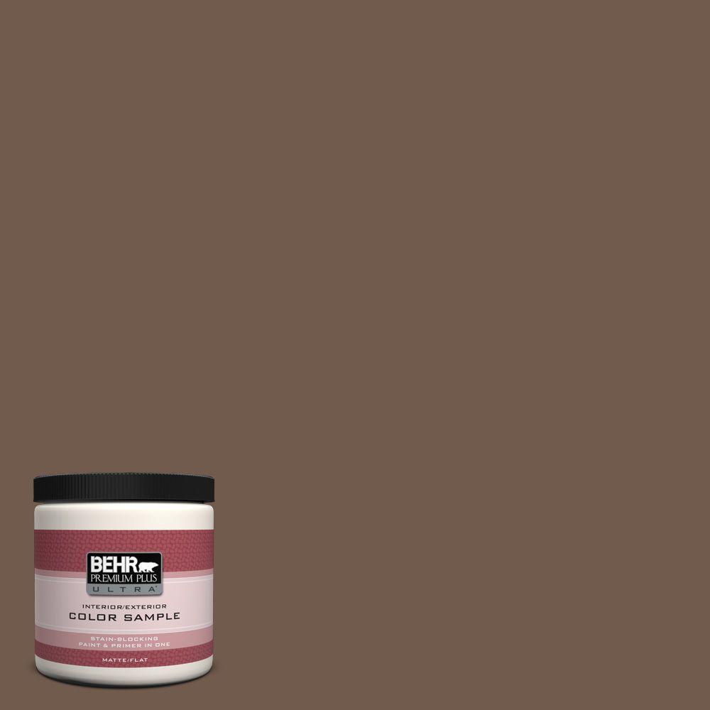 Behr Premium Plus Ultra 8 Oz Ppf 52 Rich Brown Matte Interior Ppf 52 Rich Brown Matte Interior