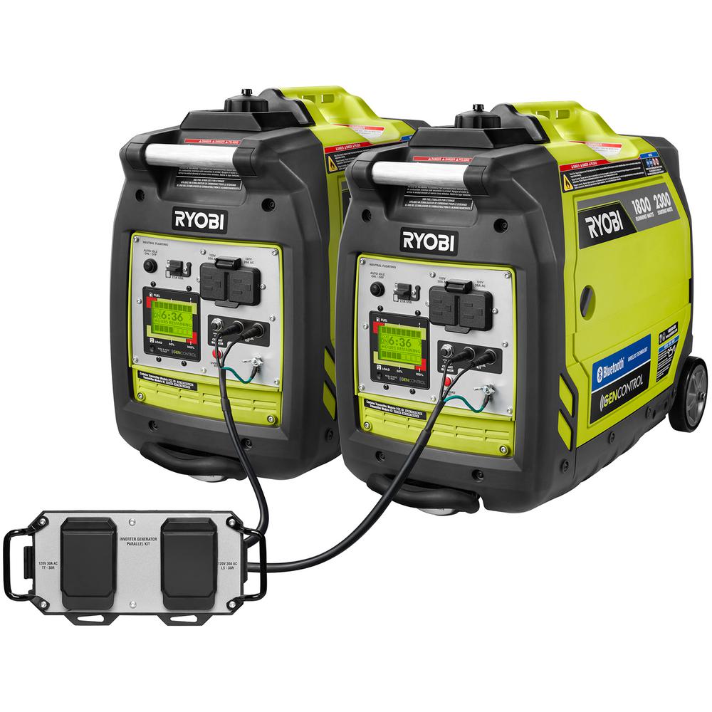 Ryobi Bluetooth 2,300-Watt Super Quiet Gasoline Powered Digital