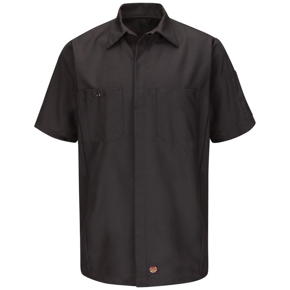 Red Kap Men's Large Charcoal Crew Shirt-SY20CH SS L - The Home Depot