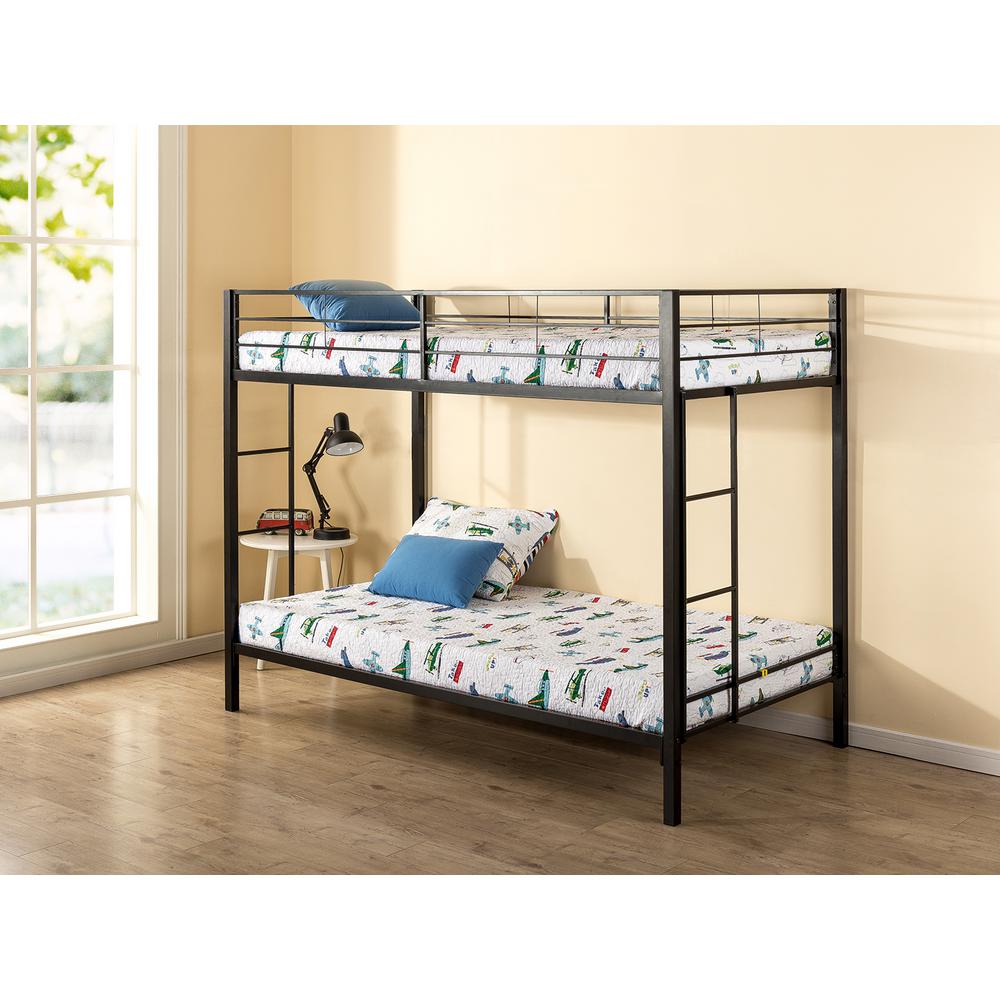 Zinus Patti Steel Quick Lock Bunk Bed Hd Qlbb The Home Depot