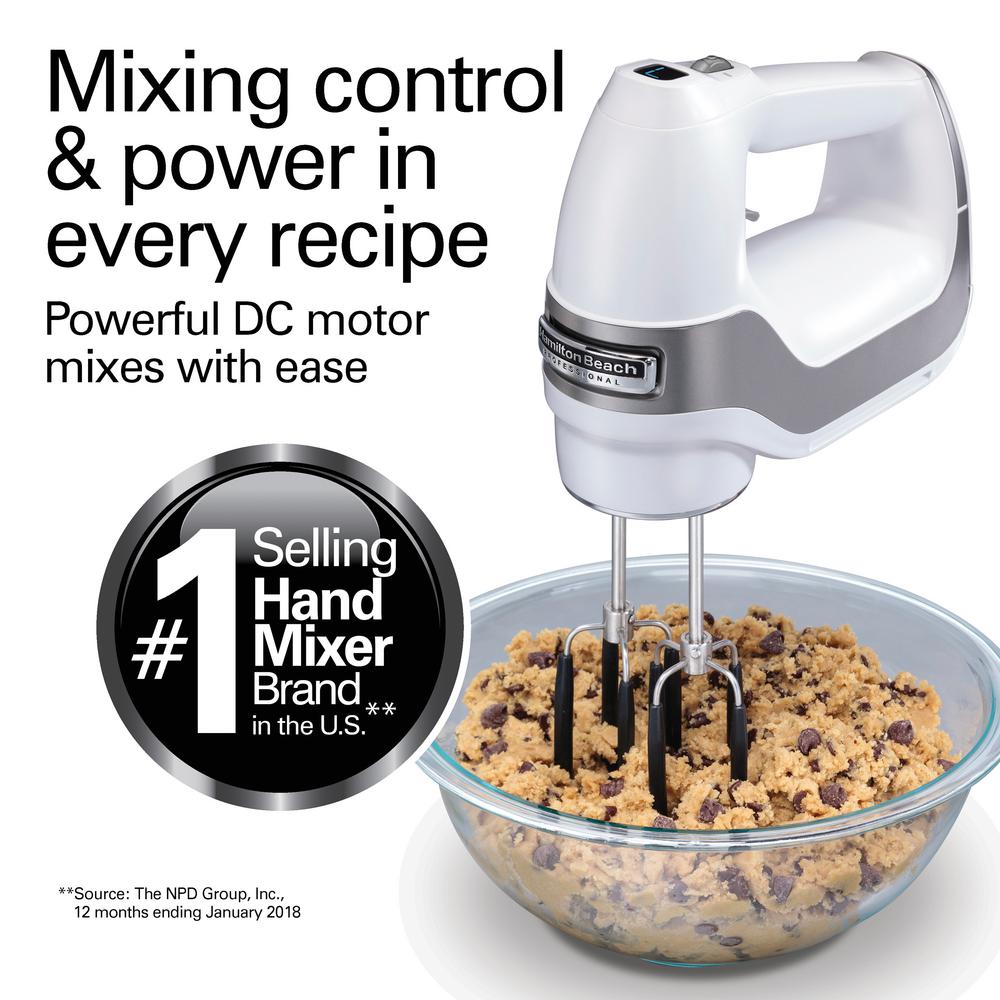 Hamilton Beach Professional White 7Speed Hand Mixer62656 The Home Depot