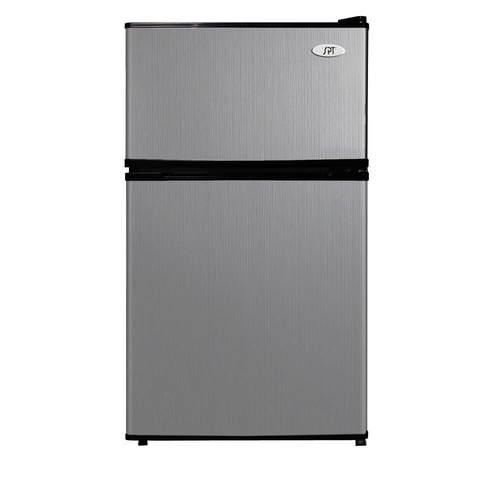 Spt 31 Cu Ft Double Door Mini Refrigerator In Stainless Steel Energy Star Rf 314ss The 9904