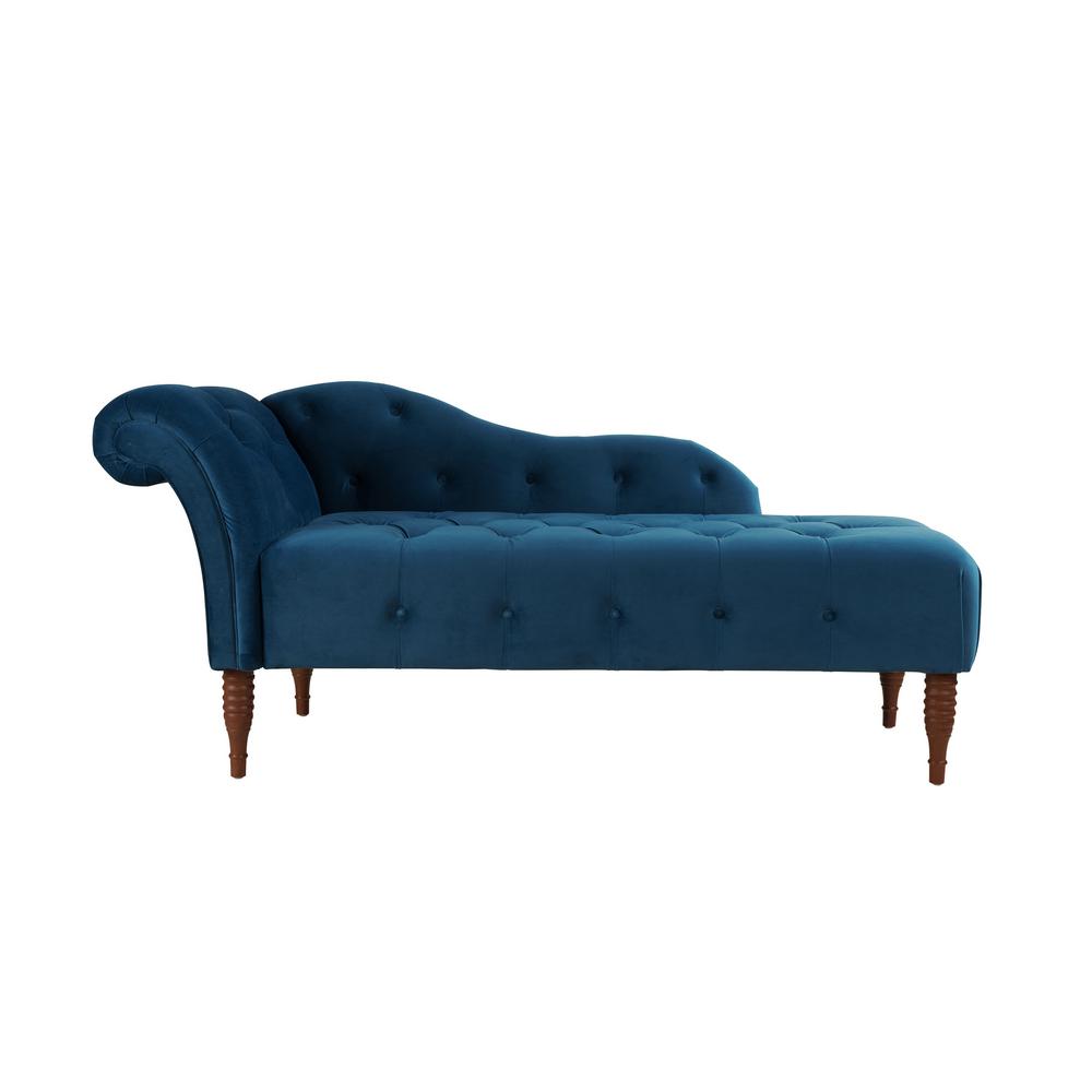 Jennifer Taylor Satin Teal Right Arm Facing Samuel Chaise Lounge 5 Jennifer Taylor Satin Teal Right Arm Facing Samuel Chaise Lounge