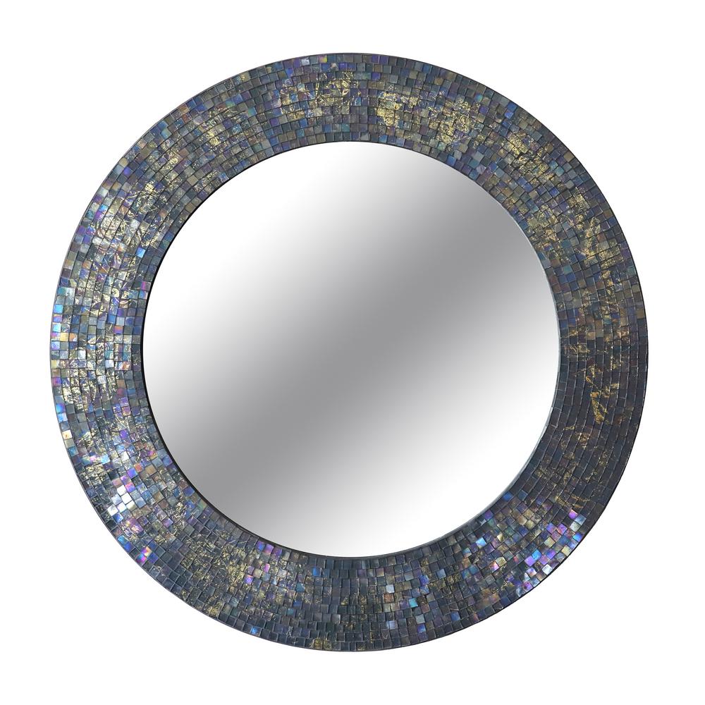 Manor Brook Palace Glass Mosaic Wall Mirror Mb100083 The Home Depot Palace Glass Mosaic Wall Mirror