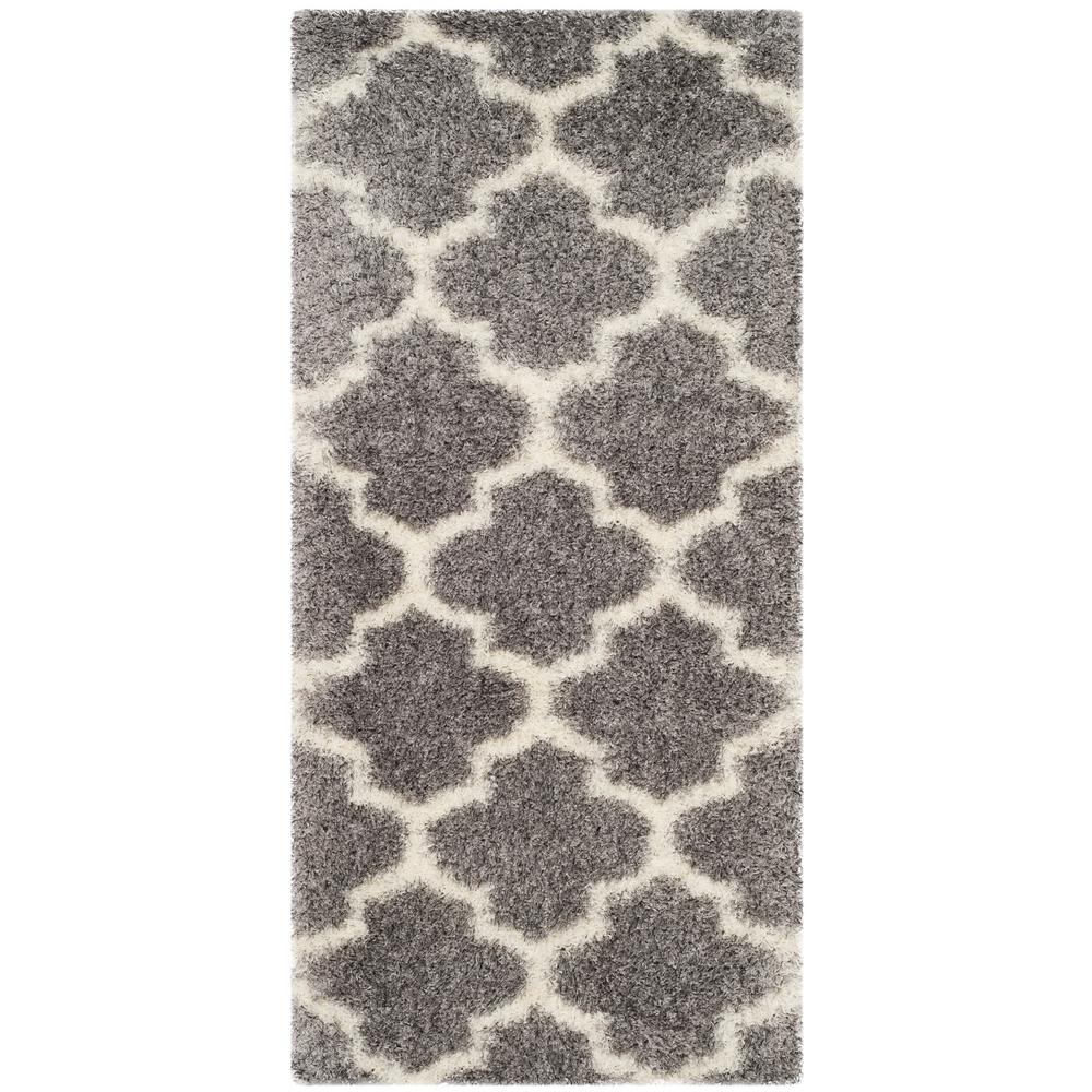 Safavieh Montreal Shag Gray/Ivory 2 ft. x 5 ft. Runner RugSGM832D25
