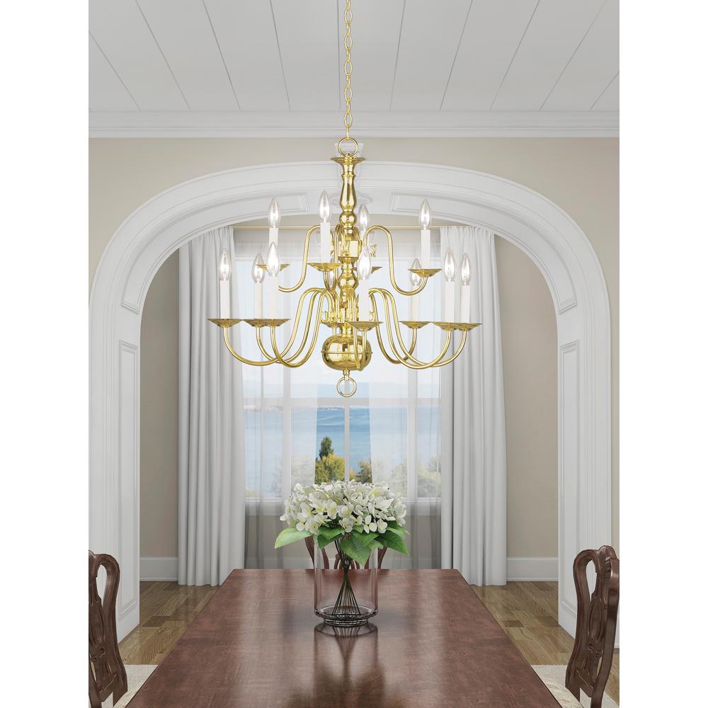 brass dining room light