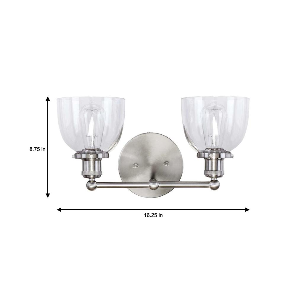 Home Decorators Collection Evelyn 2, 8 Bulb Vanity Light Home Depot