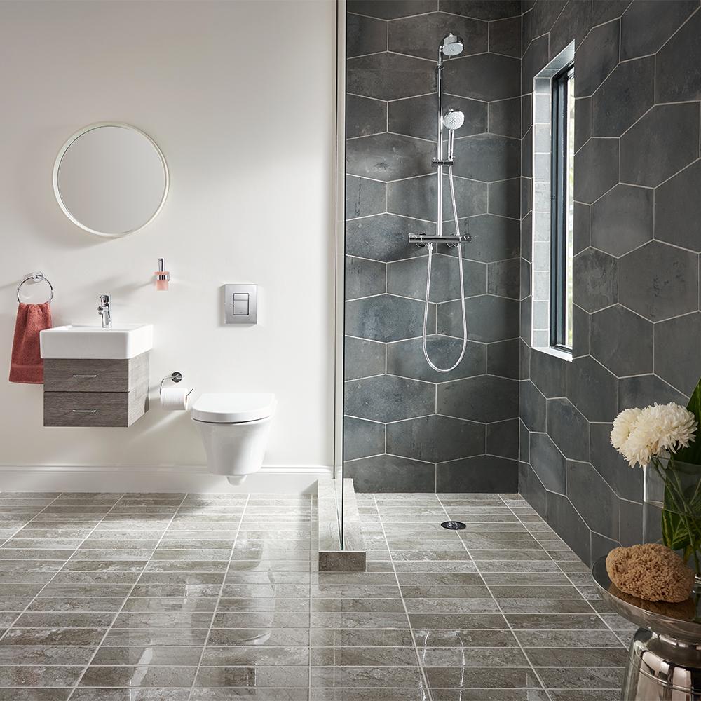 Jeffrey Court Castle Rock Gray 9 5 In X 19 25 Matte Porcelain Jeffrey Court Castle Rock Gray 9 5 In