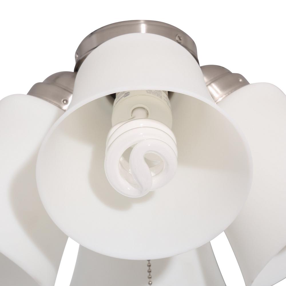 Hampton Bay 4 Light Universal Ceiling Fan Light Kit With Shatter