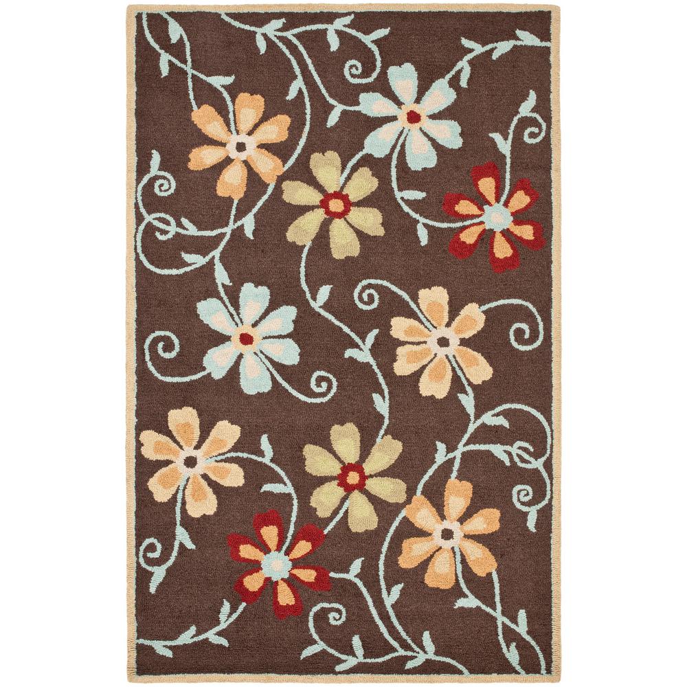 Safavieh Blossom Brown/Multi 8 ft. x 10 ft. Area RugBLM784A8 The