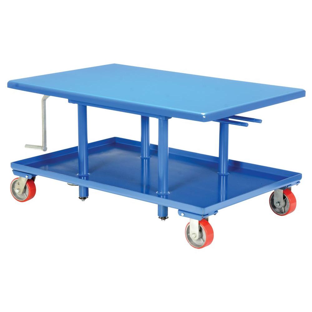 392 Vestil The Home Depot 2 000 Lb Capacity Low Profile Mechanical Post Table