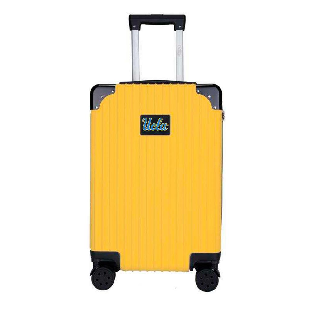 yellow suitcase carry on