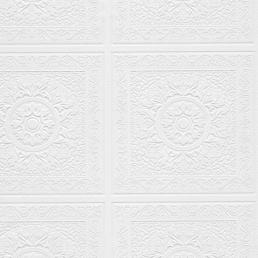 Norwall Relief Print Panels Paintable Wallpaper48931 The Home Depot