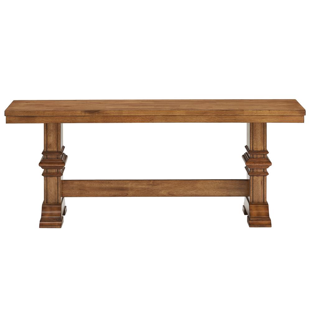 HomeSullivan Antique Grey Dining Bench With Trestle Leg 40530-13GA ...