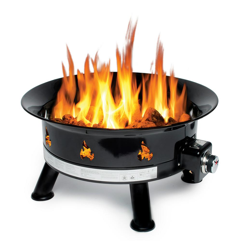 UniFlame Medium 11.25 in. x 11.25 in. Propane Gas Fire Pit ...