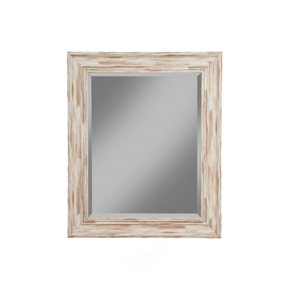 Sandberg Furniture Farmhouse Antique White Wash Decorative Wall Sandberg Furniture Farmhouse Antique White Wash Decorative Wall Mirror 18017 The Home Depot