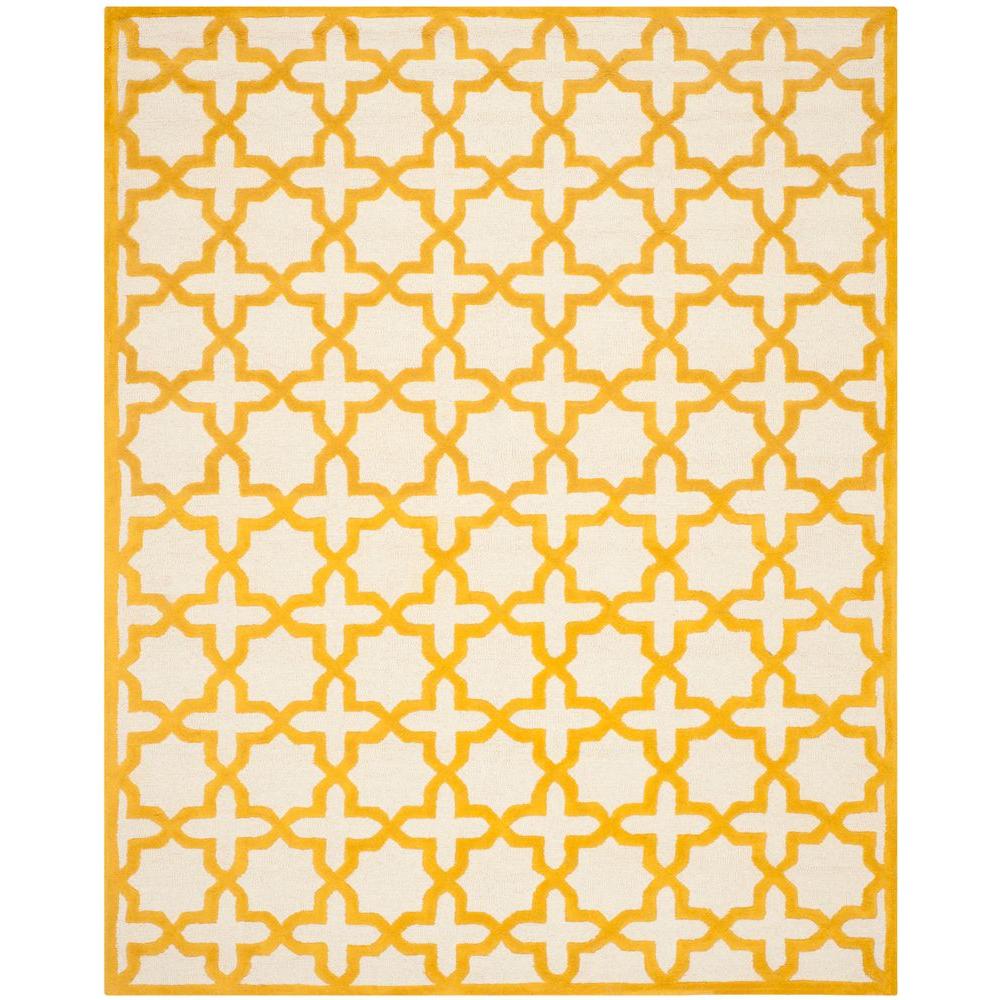 Home Decorators Collection Loire Ivory/Gold 8 ft. 3 in. x 11 ft. Area