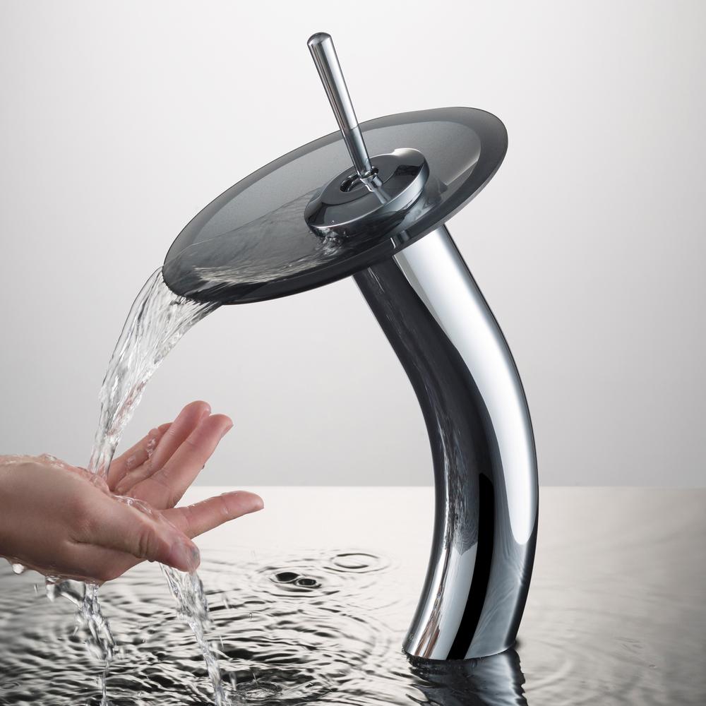 glass water faucet