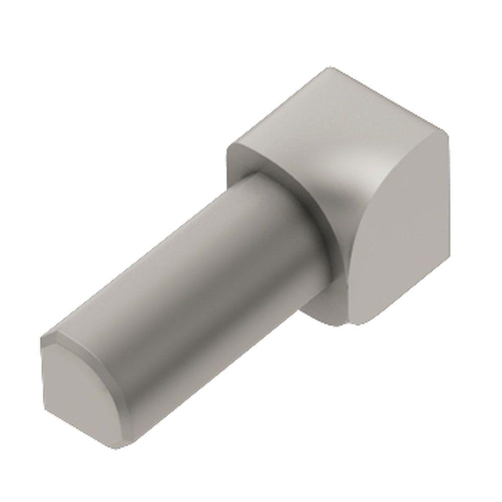 Schluter Rondec Satin Nickel Anodized Aluminum 1/2 in. x 1 in. Metal 90