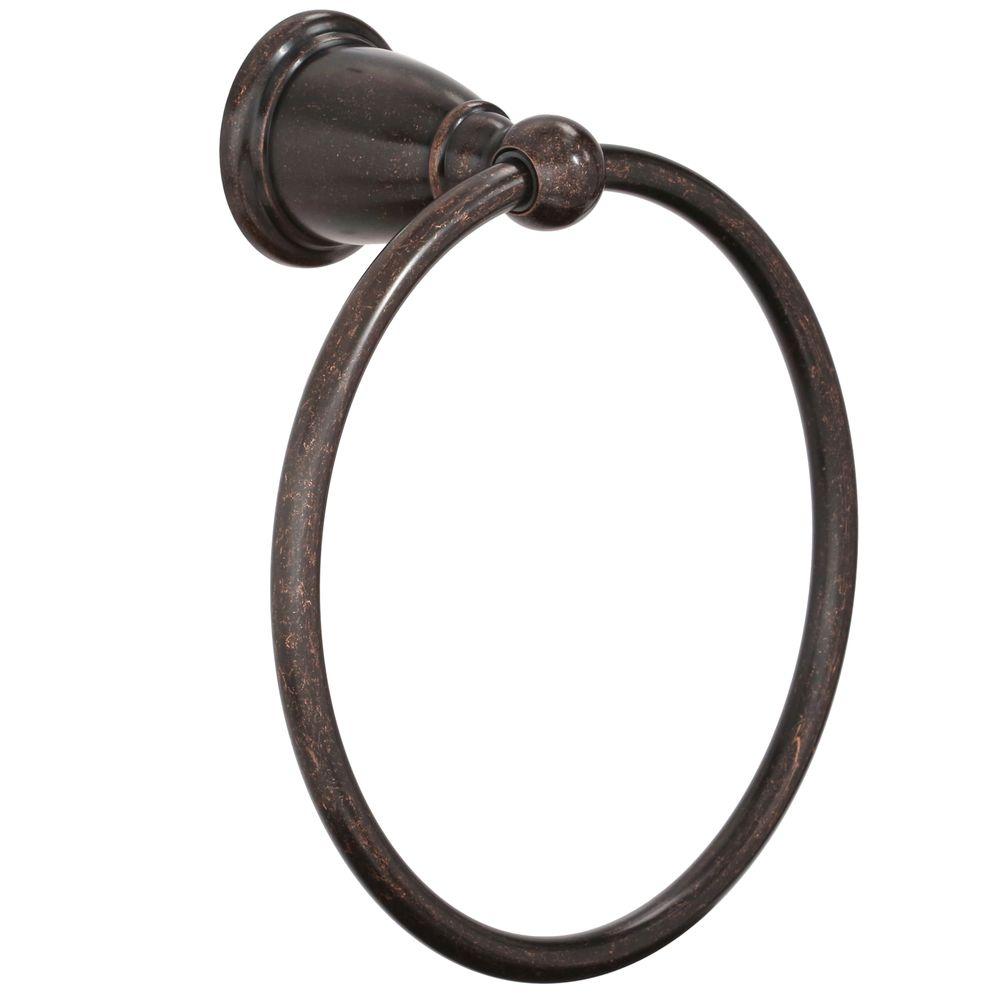 MOEN Brantford Double Post Toilet Paper Holder in Oil Rubbed Bronze