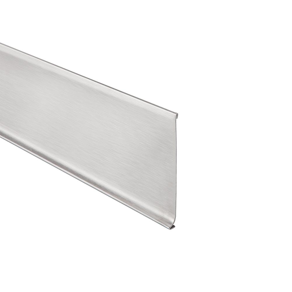 Schluter Quadec Brushed Stainless Steel 9/32 in. x 8 ft. 21/2 in
