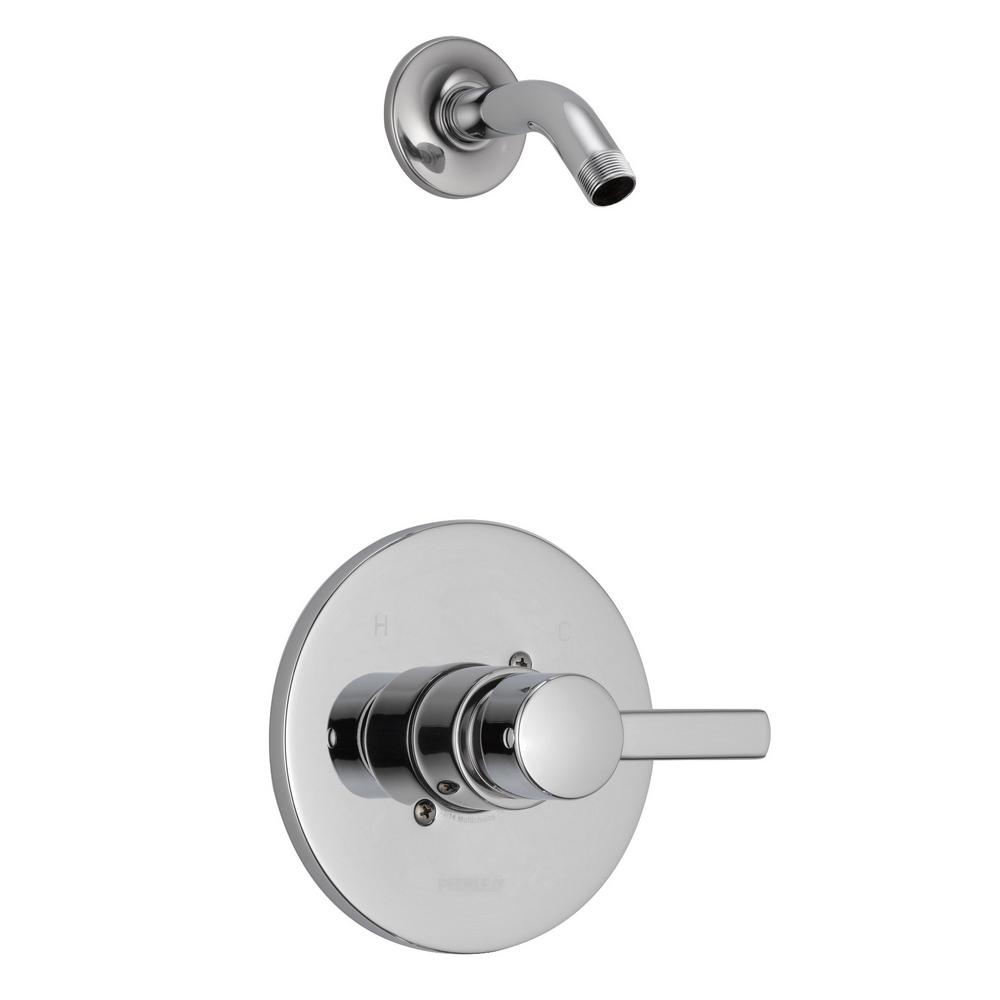 Peerless Apex 1 Handle Wall Mount Shower Faucet Trim Kit In Chrome