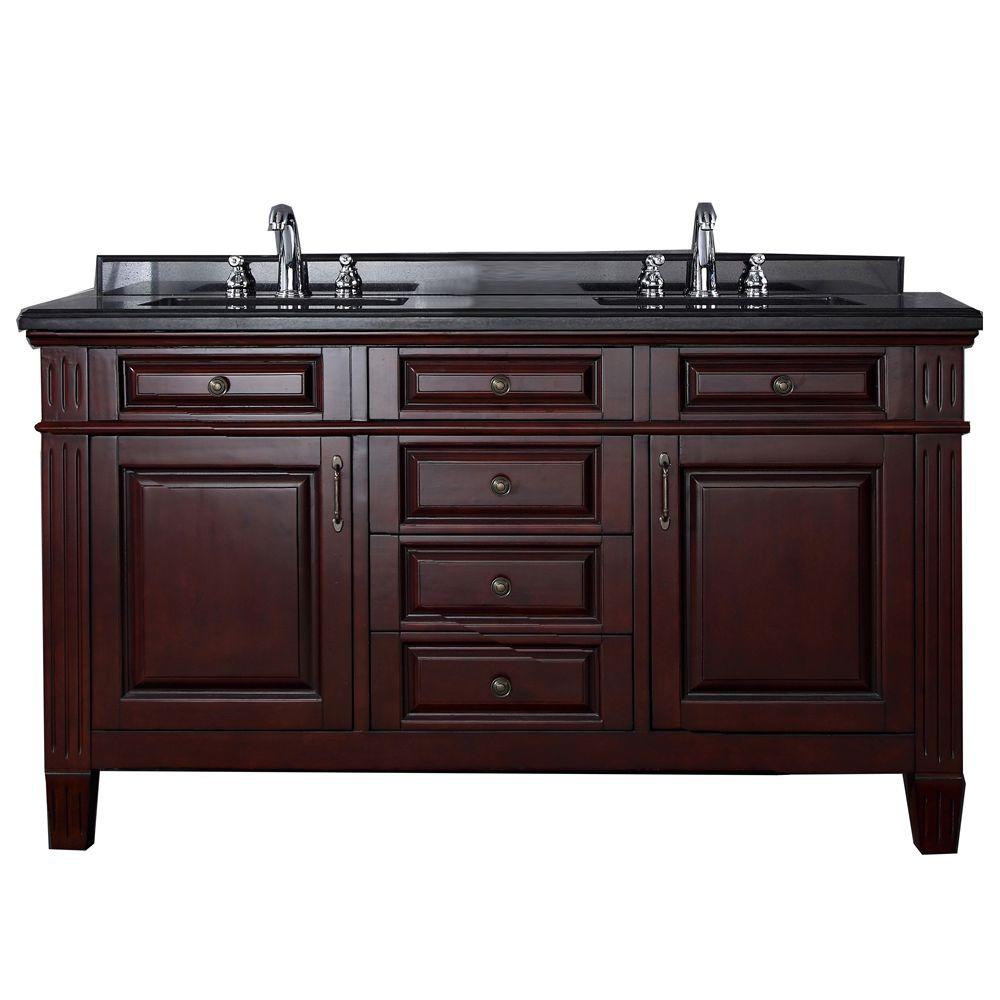 50 double vanity quartz top vanity in chocolate with granite top black 5058 in double sink bathroom vanities bath the 50 double vanity quartz top vanity in chocolate with granite top black 5058 in double sink bathroom vanities bath the