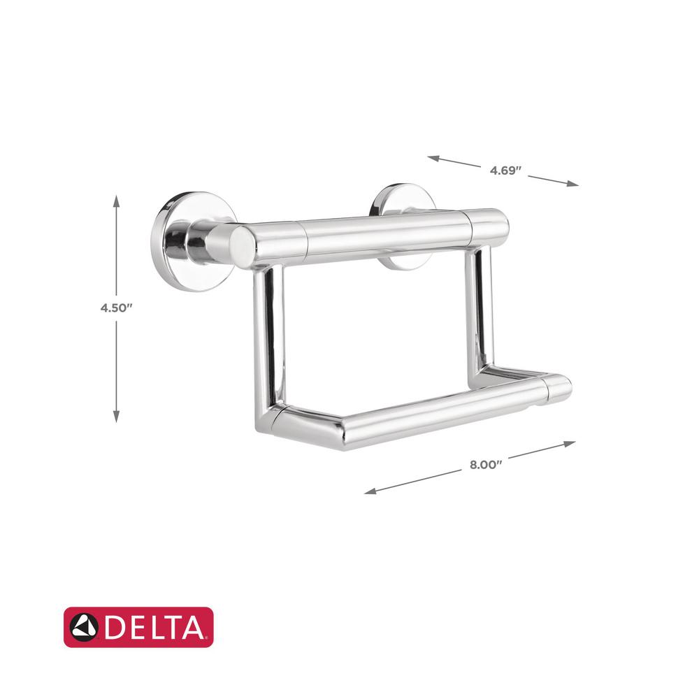 Delta Decor Assist Contemporary Toilet Paper Holder With Assist