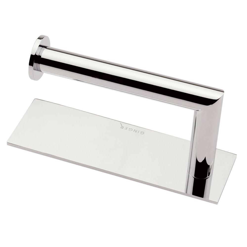 Ginger Surface Right Single Post Toilet Paper Holder in Polished Chrome