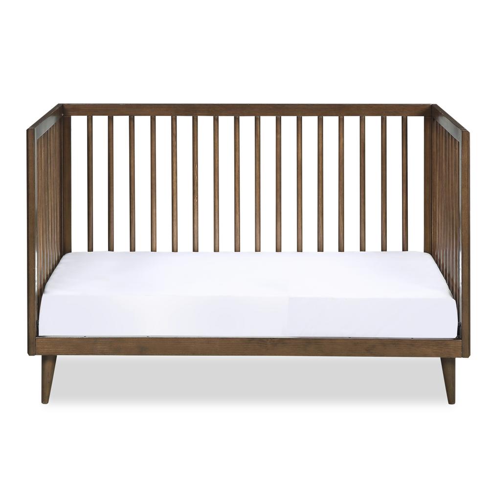 Novogratz Harper Walnut 3 In 1 Convertible Baby Crib For Nursery