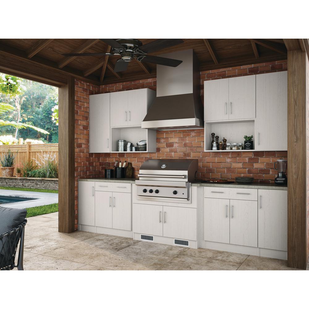 Weatherstrong Assembled 36x34 5x24 In Miami Open Back Sink