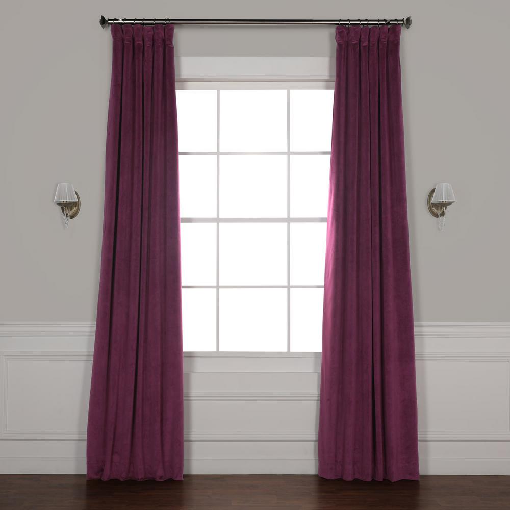 Exclusive Fabrics & Furnishings Signature Cabernet Blackout Velvet