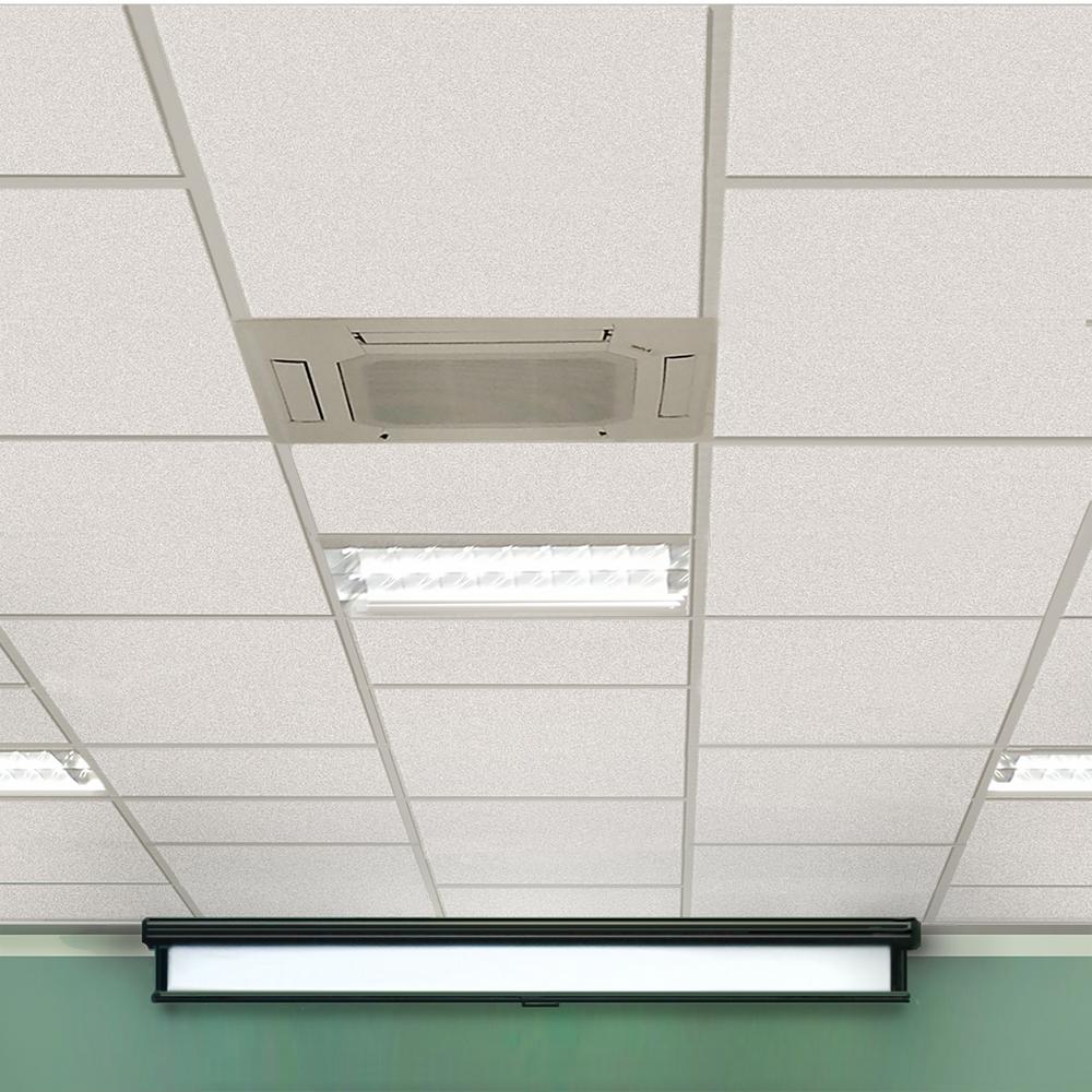 Toptile Fiberglass 2 Ft X 2 Ft Lay In White 15 In 16 In Tegular Ceiling Tile 1 Pallet