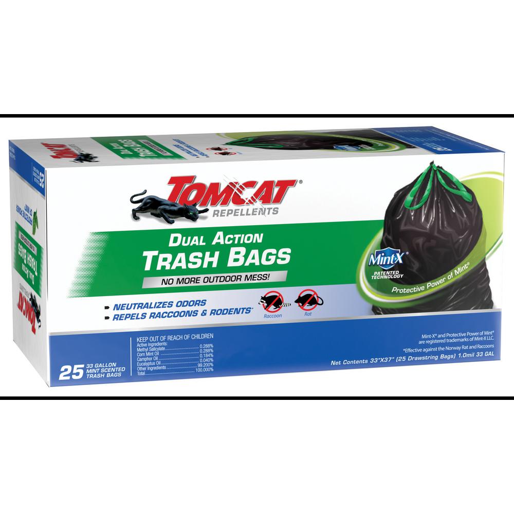 Tomcat 33 Gal. Repellent Dual Action Trash Bags (Count of 25)0491925
