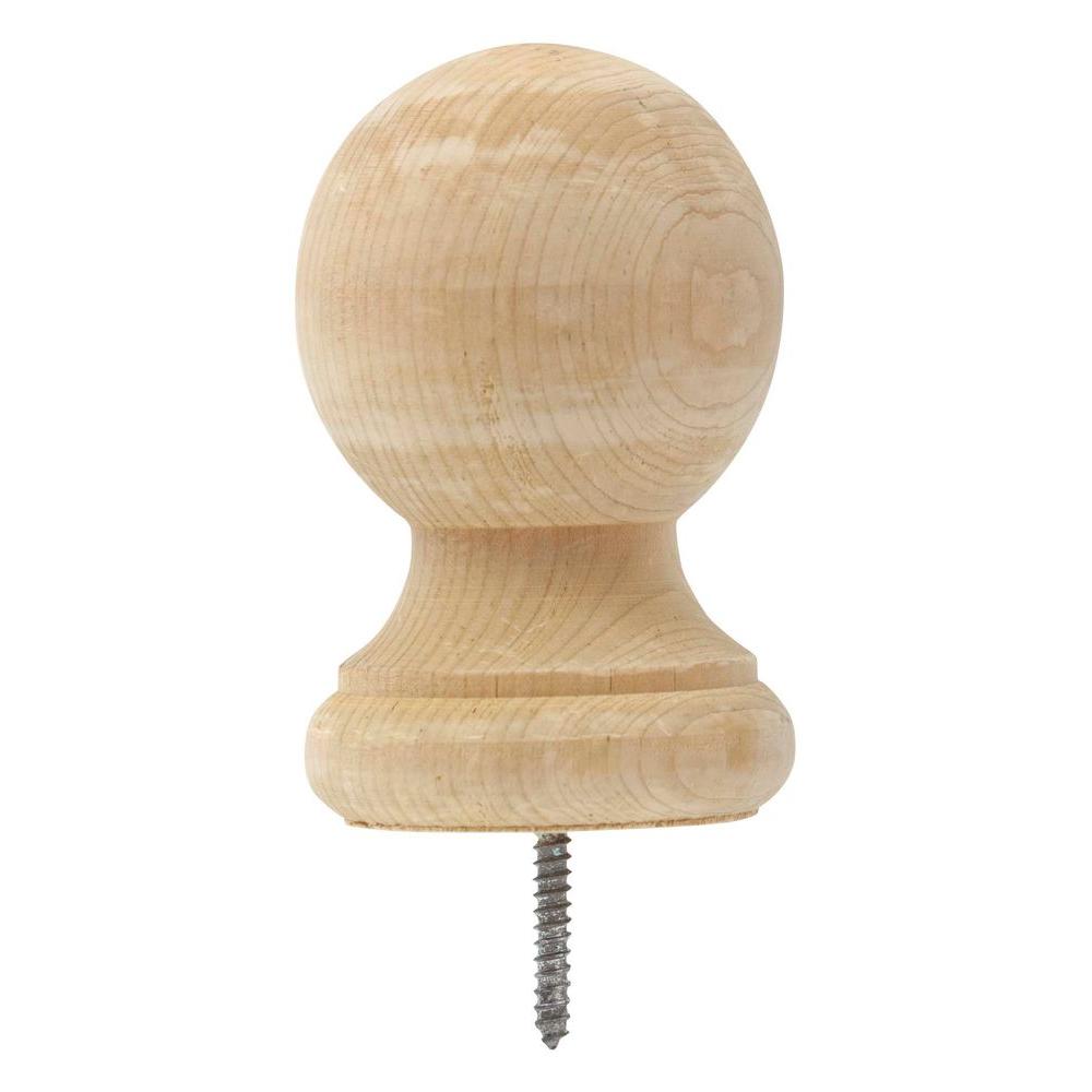 Post Top Large Ball Pine