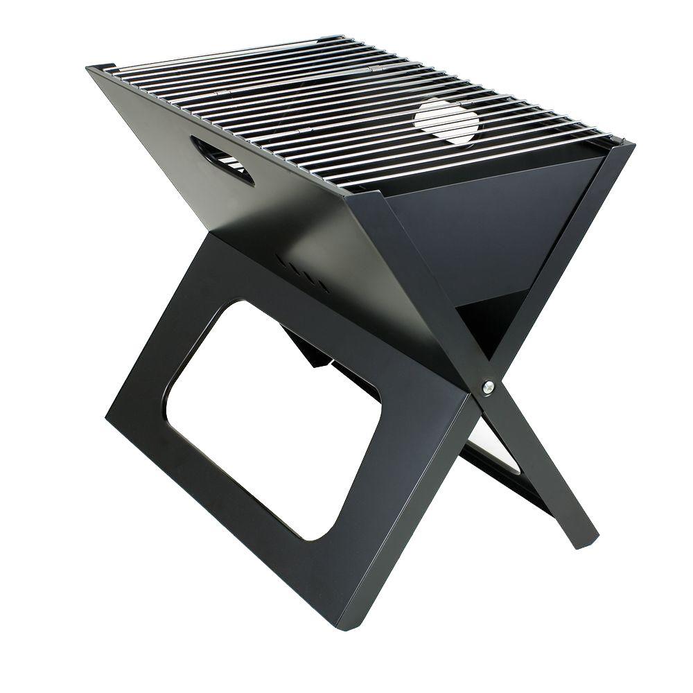Picnic Time X-Grill Folding Portable Charcoal Grill in Black by Picnic Time