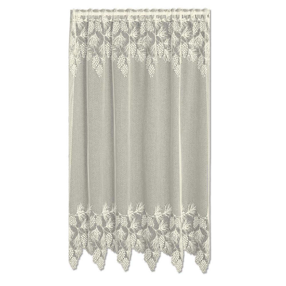 Heritage Lace SemiOpaque Woodland 60 in. L Polyester Valance in Ecru6260E6084 The Home Depot