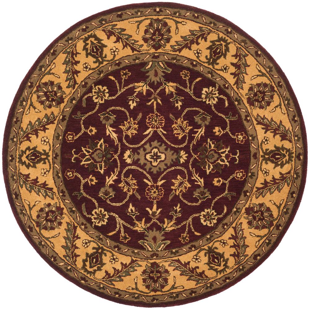 Safavieh Golden Jaipur Burgundy Gold 5 Ft. X 8 Ft. Area Rug-gj250c-5 