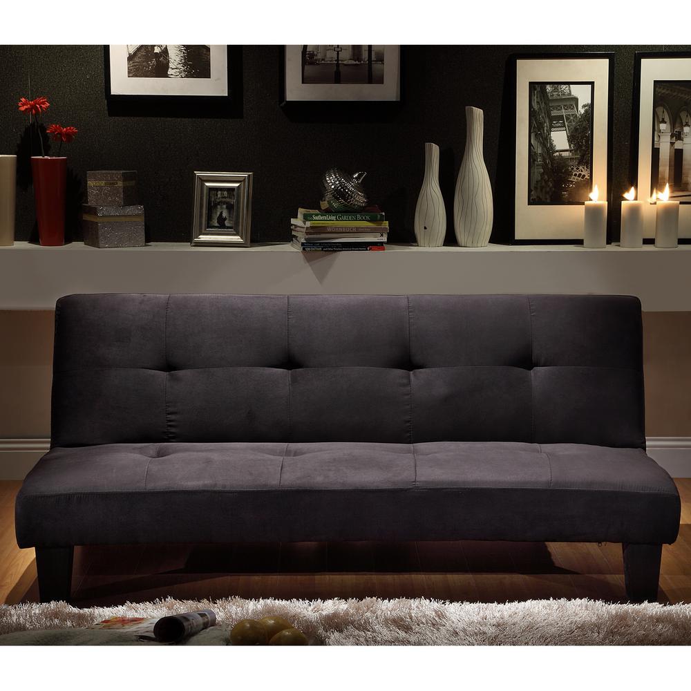Homesullivan Black Futon 40922f367w 3a The Home Depot