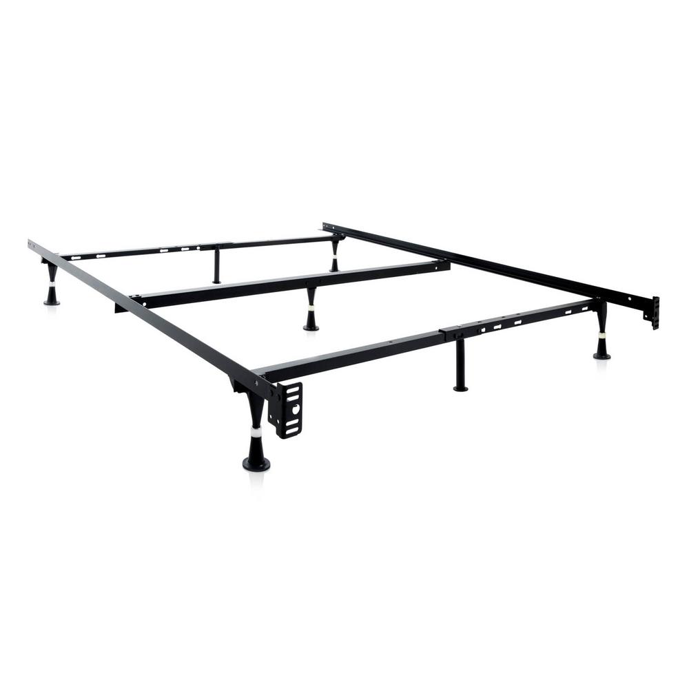 Structures Adjustable Metal Bed Frame St5033gl The Home Depot
