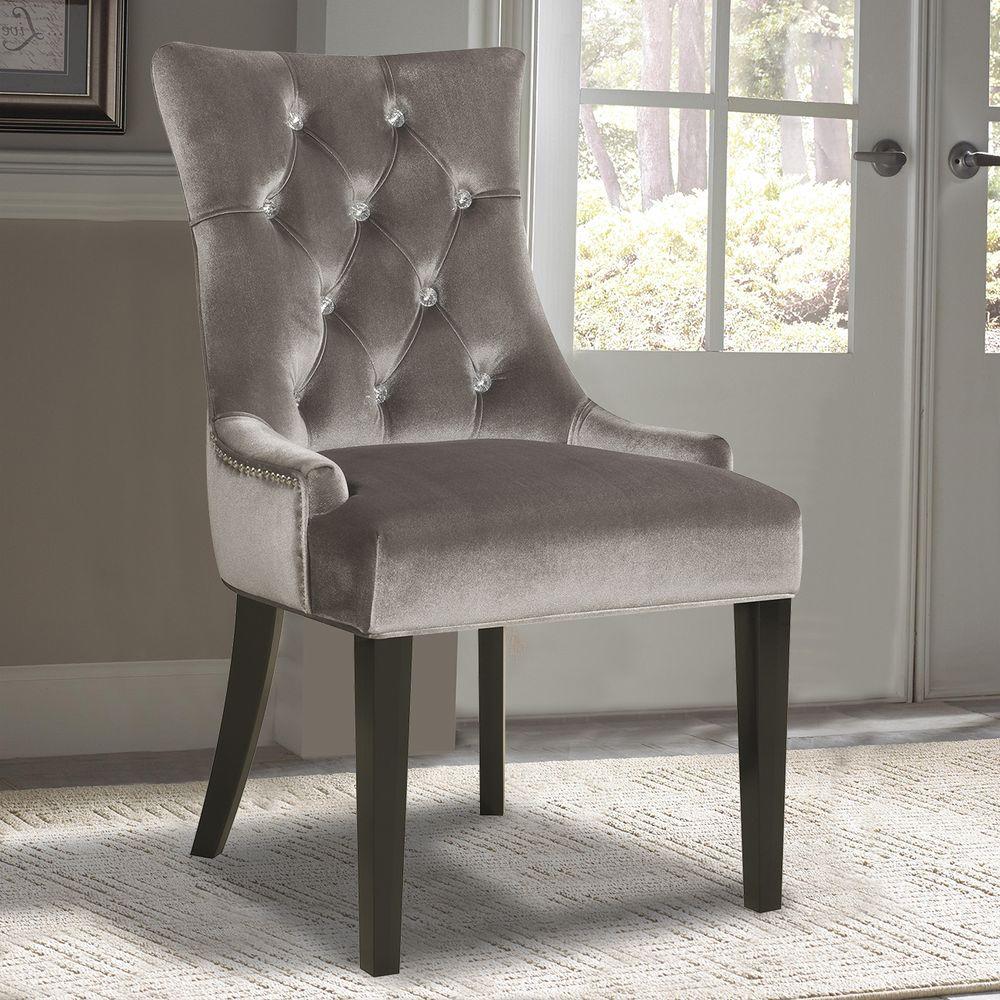 Velvet Dining Room Chairs - Front Design