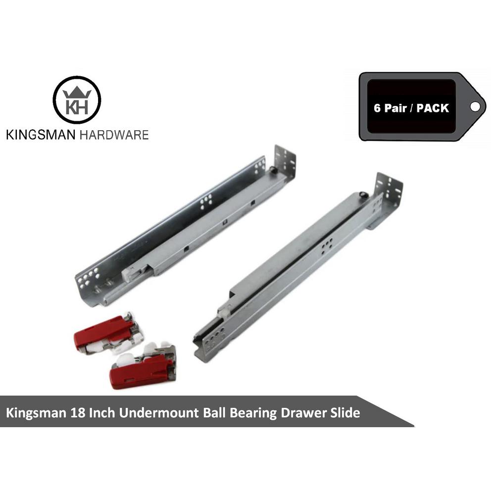Kingsman Hardware 18 In Full Extension Under Mount Soft Close