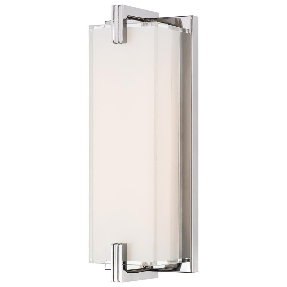 George Kovacs Cubism 20 Watt Chrome Integrated Led Wall Sconce P5219 077 L The Home Depot - George Kovacs Led Wall Sconce George Kovacs Cubism 20 Watt Chrome Integrated Led Wall Sconce P5219 077 L The Home Depot - George Kovacs Led Wall Sconce