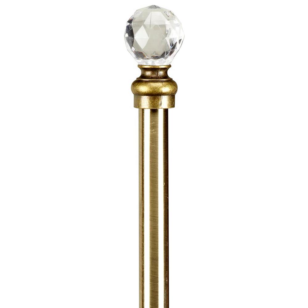 Home Details Crystal Ball 24 To 48 In Curtain Rod Antique Brass This Review Is From Crystal Ball 48 To 86 In Curtain Rod Antique Brass