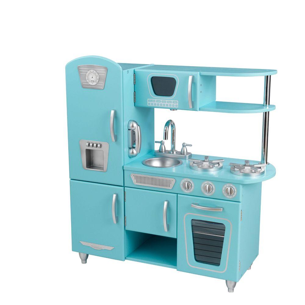 KidKraft Blue Vintage Kitchen  Play Set  53227 The Home Depot